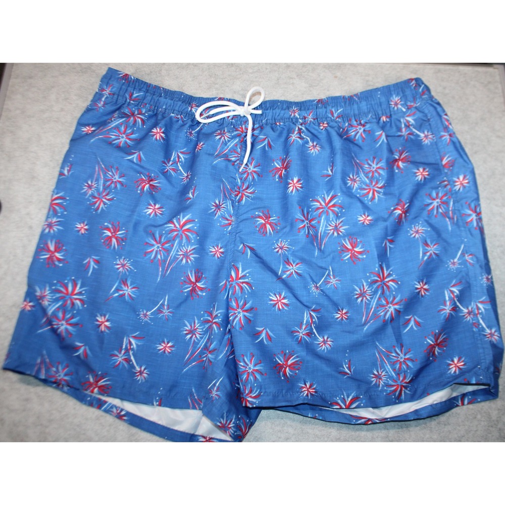 Men's Celebrate above the knee swimming trunks shorts size 3XL 48-50) patriotic